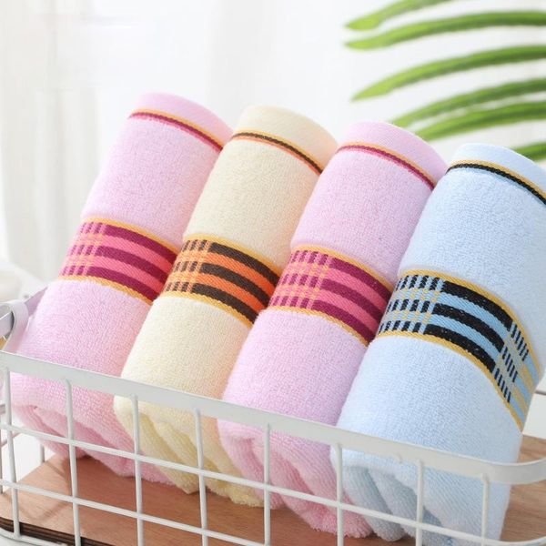 

towel pure cotton grid household face spring and summer washing hair wrap