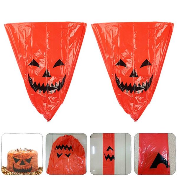 

gift wrap 10pcs garden waste bags yard pumpkin pattern fallen leaves