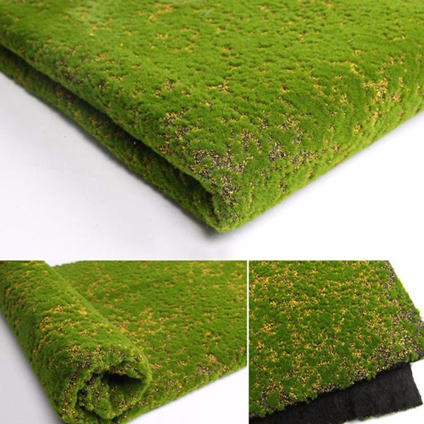 

decorative flowers & wreaths micro landscape hang wall artificial faux moss grass plant lawn home patio decor