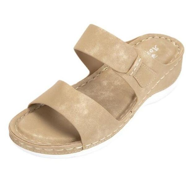 

slippers 35-41 summer women's light wear out resort beach thick bottom sandals leisure, Black