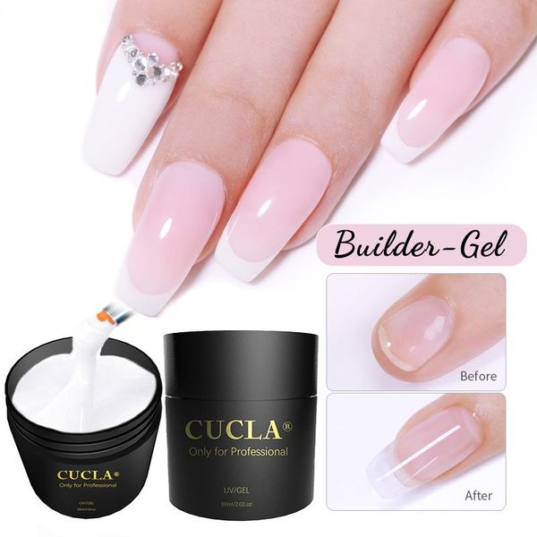 

nail gel 60ml extension uv glue crystal art model potherapy builder finger prolong forms manicure tools tslm2, Red;pink