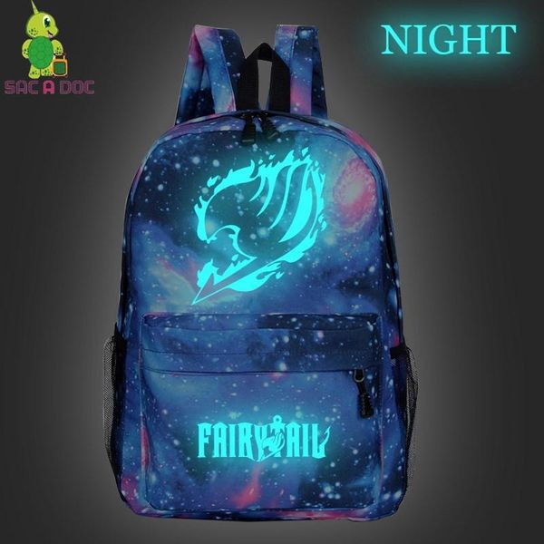 

backpack schoolbag fashion fairy tail backpacks men sac a dos zipper lapbookbag women travel bag customize backbag mochila mujer