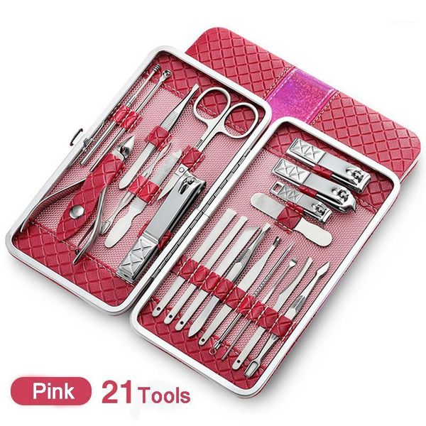

piece / lot stainless steel manicure set professional nail clipper kit of pedicure tools nippers trimmer cutters1