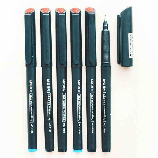 

gel pens m&g 12 pcs fiber-tip fineliner marker drawing pen 0.5 mm set blue red black