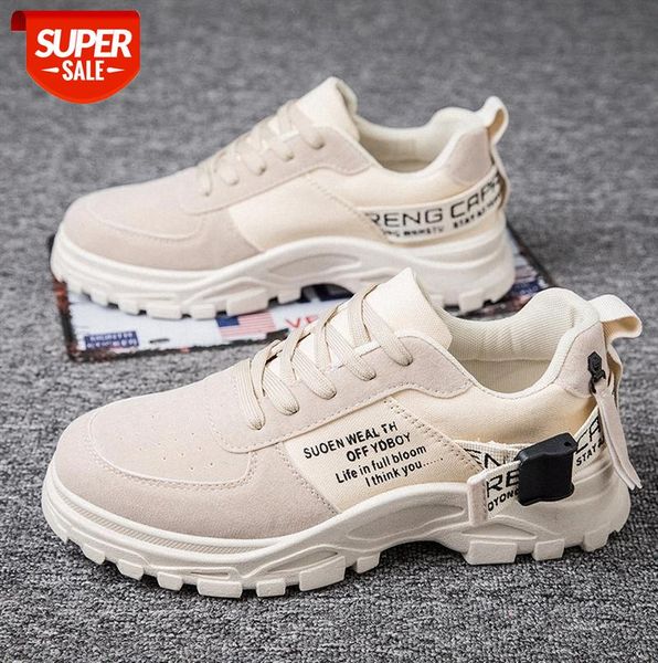

men's shoes zipper buckle decoration sports casual all-match thick sole #cq1c