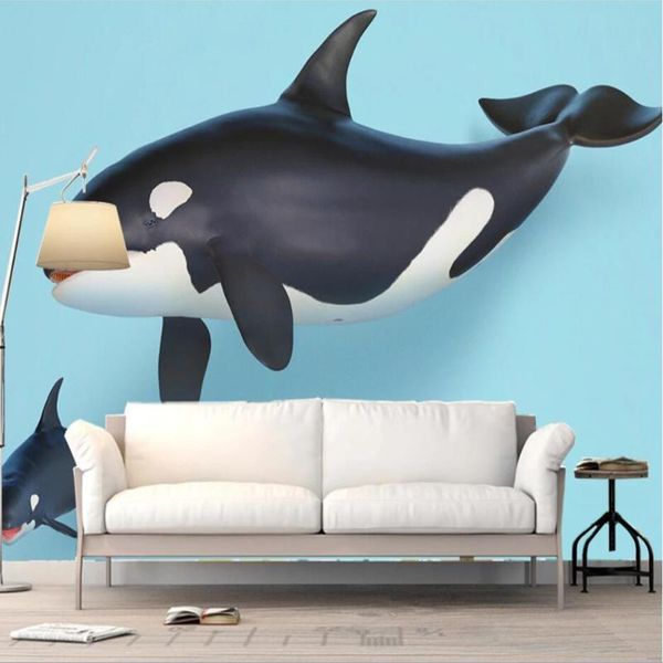 

wallpapers drop custom 3d po wallpaper modern minimalist animal children's room background wall decoration mural