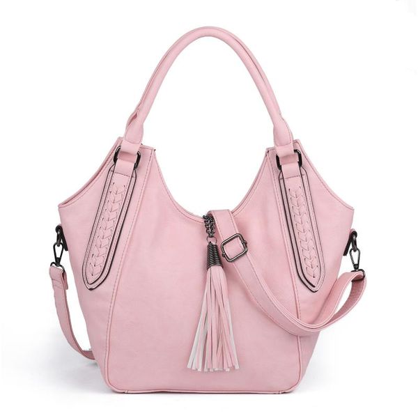 

large capacity pu handbag female five-pointed star tassel decoration ladies tote bag designer bags luxury evening