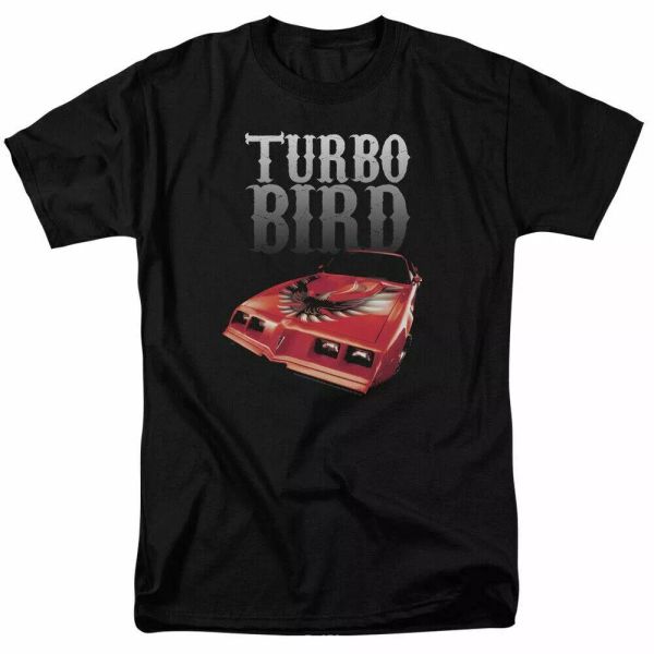 

pontiac turbo bird t shirt mens licensed auto car tee trans am black, White;black