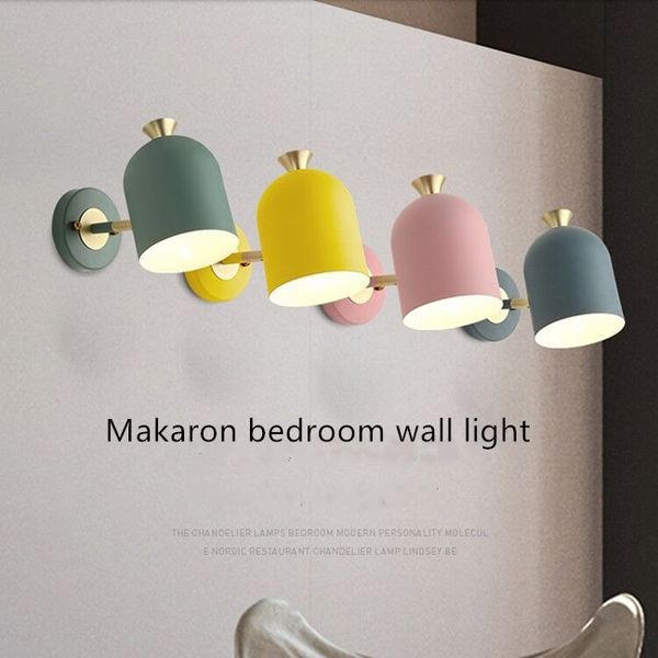 

e27 wall lamp , nordic style blue pink, ac 110-240v, for bedside, bedroom, living room, restaurant bd2520w