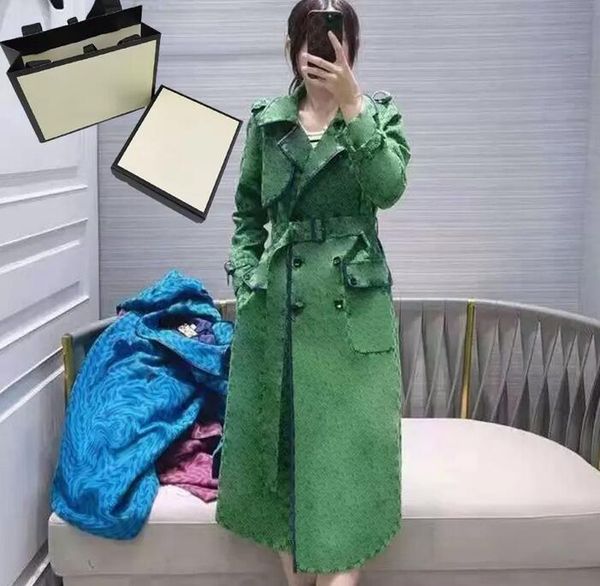 

4 color letters long coats 21aw grace classic womens jackets fashion printing windproof winter warm clothes for girl wholesale, Black