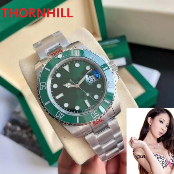 

5a quality mens watch mechanical submarine watches 41mm between gold 904l stainless steel strap sapphire mirror waterproof wristwatch, Slivery;brown