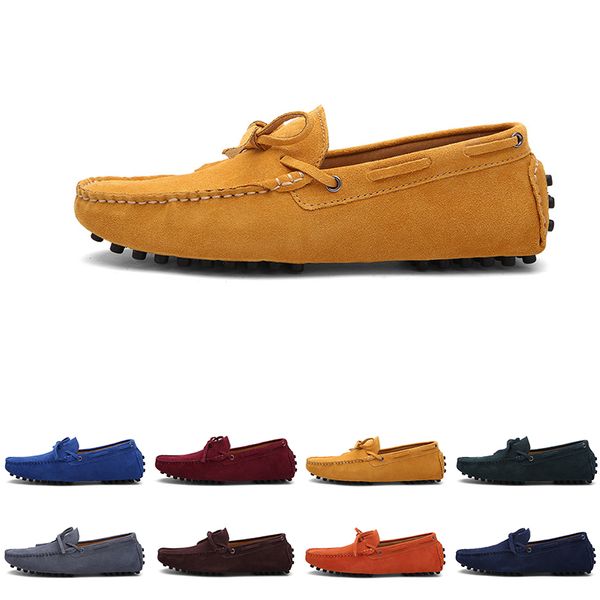 

men casual shoes Espadrilles triple black navy brown wine red green khaki Orange mens sneakers outdoor jogging walking seven