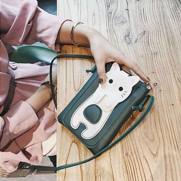 

bag 2021 phone new mini hanging korean cartoon messenger neck coin purse vertical mobile small female rovpw