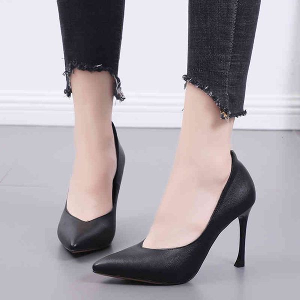 

dress shoes spring women's pumps korean fashion thin heel shallow mouth high heels casual work l0011 u8ir, Black