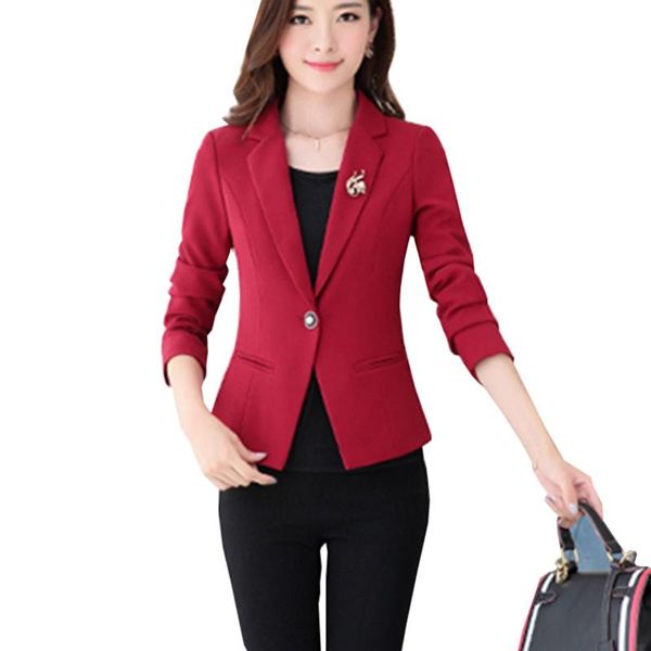 

women's suits & blazers women bodycon blazer jackets ladies short and coats office work long sleeve black slim small suit outwear coat, White;black