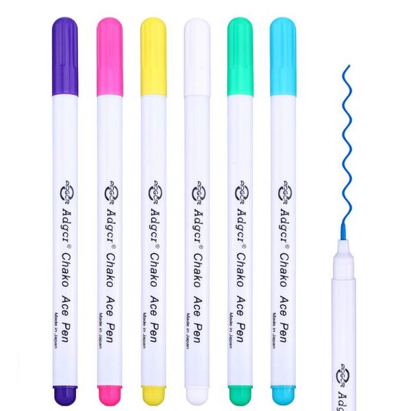 

sewing notions & tools disappearing erasable ink fabric marker pen water pen&sewing measuring gauge for quilting dressmaking tool, Black