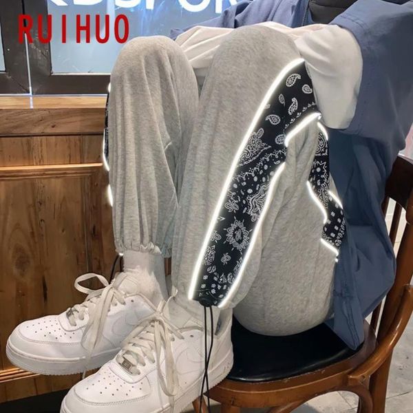 

casual pants men clothing korean style sweatpants trousers m-3xl 2021 arrival men's, Black