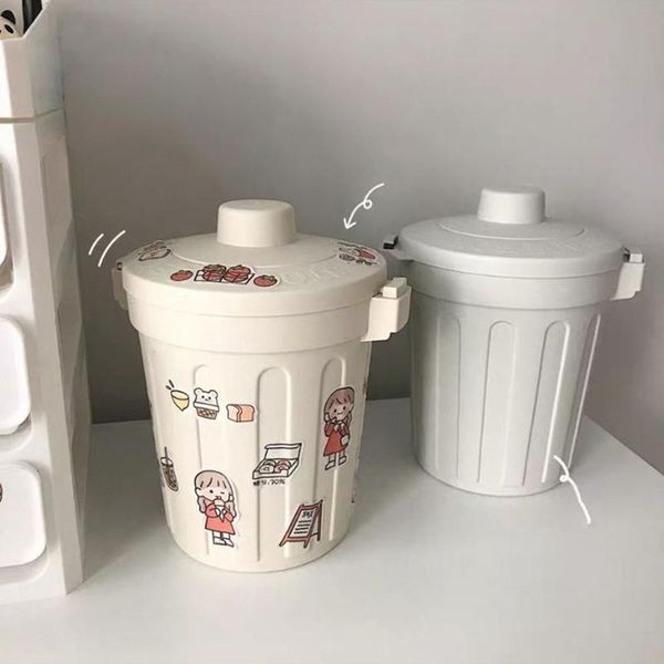 

waste bins 77jf creative mini desktrash can tableplastic bin with lid paper basket
