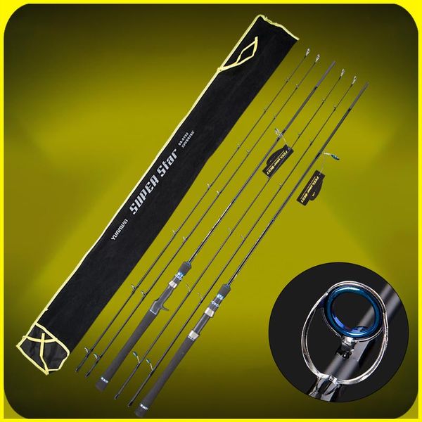 

yuanwei spinning rod two tips baitcasting lure 2.1m m power carbon fiber fishing stick olta a058 boat rods