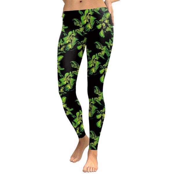 

women's leggings design women fashion legging woman creative leggins lucky clover legins printed womens leggin, Black