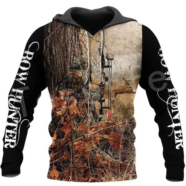 

men's hoodies & sweatshirts liasoso animal hunting deer reaper bow camo fashion tracksuit casual 3dprint zipper/hoodies/sweatshirts/j, Black