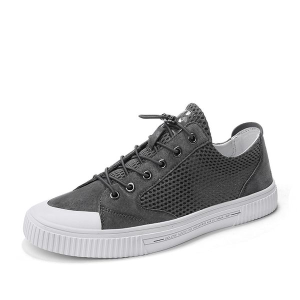 

shoe summer men's mesh breathable casual low fashion rentals canvas shoes zapatillas apartments hombre frete bra6, Black
