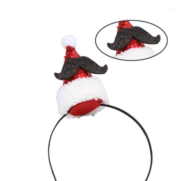 

christmas decorations hat headband party ball festival beard english letter style1