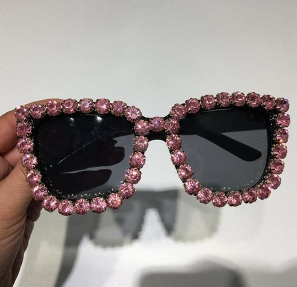 

american european and models box diamond sunglasses women foreign trade fashion exaggerated retro factory d