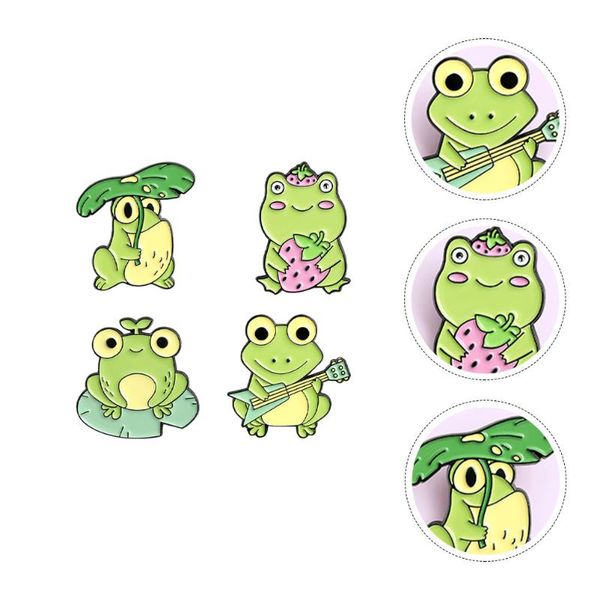 

pins, brooches 4pcs lovely adorable modeling badge decors, Gray