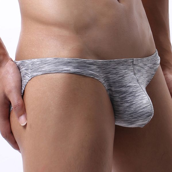 

men's triangle pants breathable low waist youth cotton blended underwear, Black;white