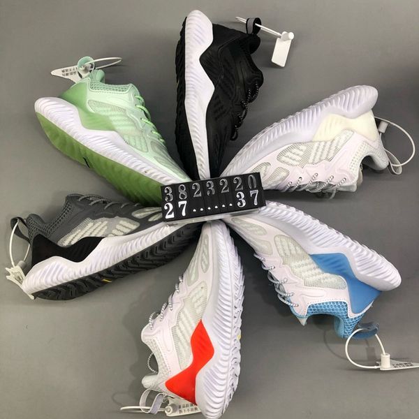 

kids alphabounced beyond running shoes mint green ash pearl extra butterly m sneaker aero blue carbon-solid grey children girl sport trianer, Black