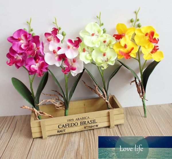 28 cm 4 Nehlni Yapay Kelebek Orkide Çiçek Şubesi Ev Bahçe Dekorasyon DIY Düğün Çiçek Duvar Kemerler Sahte Çiçekler Flores Fabrika Fiyat Uzman Tasarım