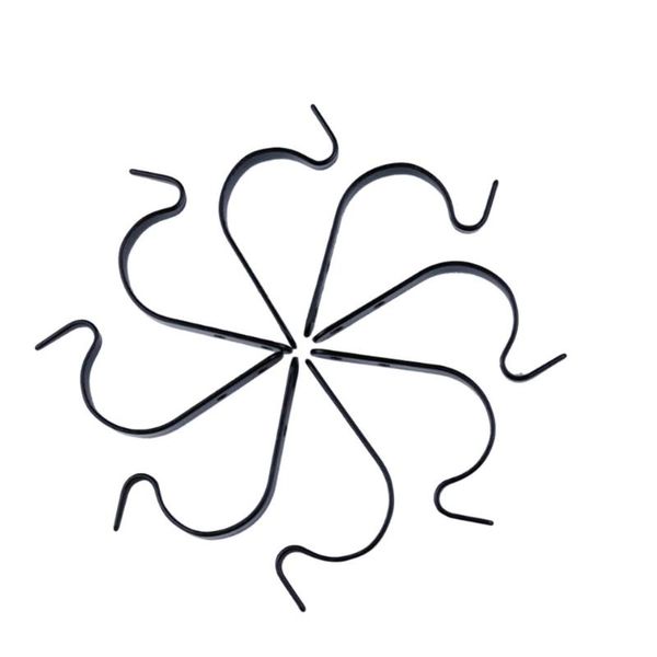 

hooks & rails 8pcs/set wall mounted plant bracket hanging flower bed hook bird lantern clothes rack outdoor decorative