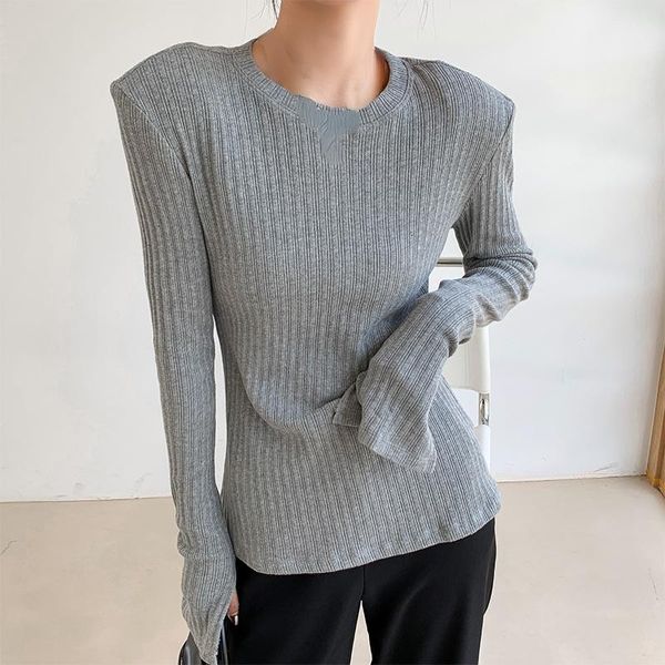 

women's sweaters long sleeved knitted sweater 2021 winter korean fashion clothing basic inner bottoming shirt office lady pullover, White;black