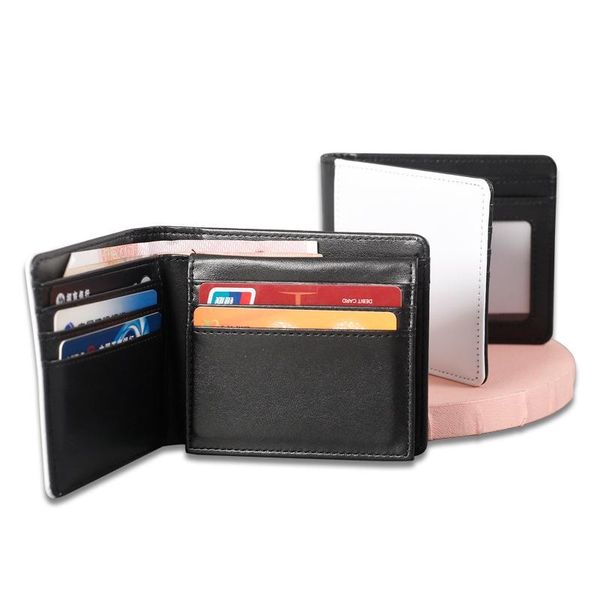 

wallets direct pu heat transfer men's wallet, blank material, long-term, Red;black