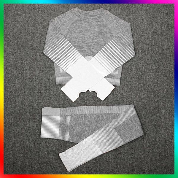 

yoga outfit women set 2 pcs sets fot fitness long sleeve high waist sport leggings gym sports suits suit