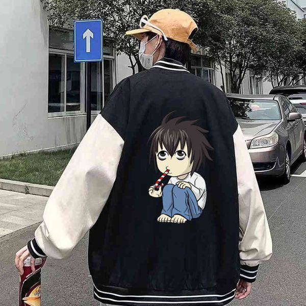 Kawaii Morte nota hoodies anime gráfico hoodie para homens mulheres cosplay casaco casaco roupas H1227