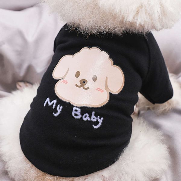 

dog apparel summer thin dog clothing bixiong bipedal small summer pet puppies printed breathable t-shirt