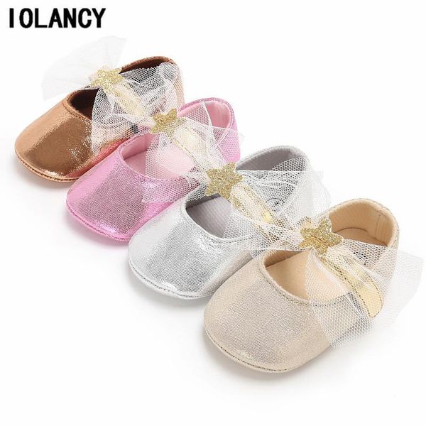 

first walkers baby princess shoes girl party star lace infant toddler comfortable soft soled for babies girls bs065