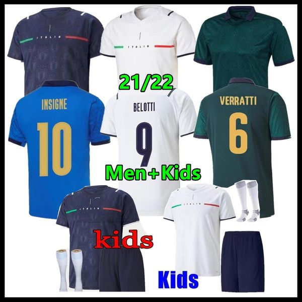 

italy soccer jersey 2021 2022 italia barella sensi insigne 20 21 22 european euro cup chiellini bernardeschi football shirts men + kids kit, Black;yellow