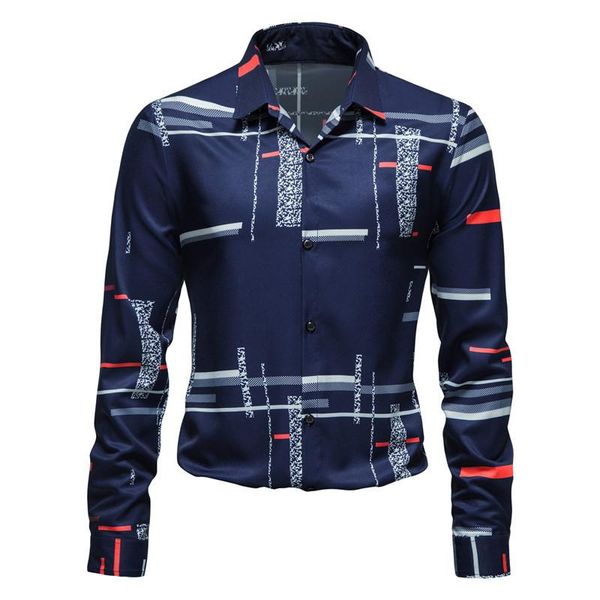 

men's casual shirts 2022 trend european size long-sleeved shirt business dress party, White;black