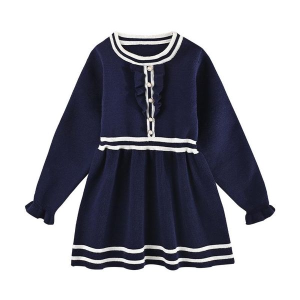 

girl's dresses sweater dress age for 4 - 14 years teenage girls red christmas 2021 arrival fall clothes school style kids warm frocks, Red;yellow