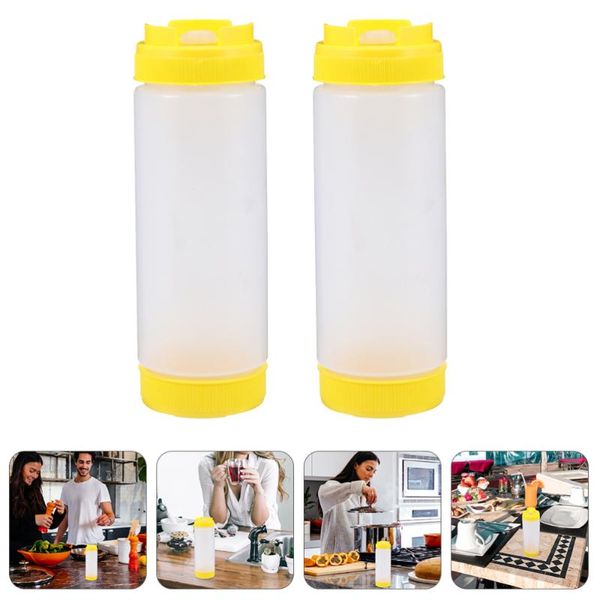

storage bottles & jars 2pcs squeeze catchup household ketchup container