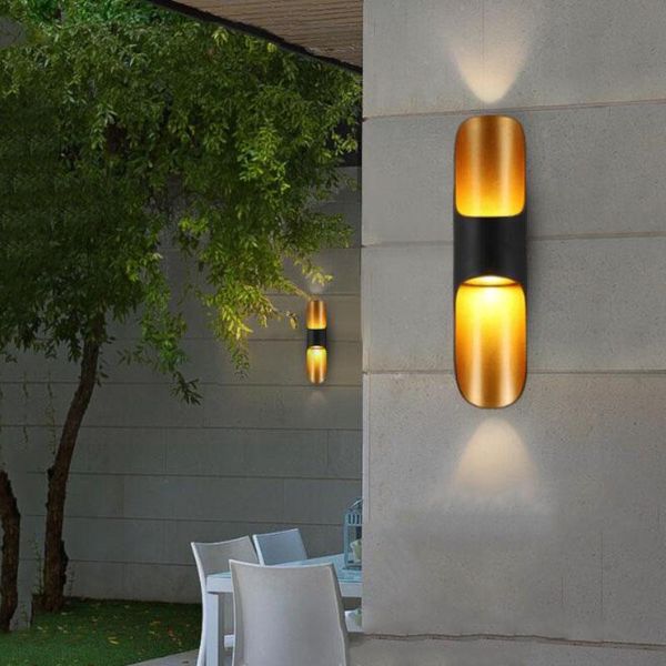 

modern led wall light waterproof ip65 up down 10w outdoor lighting home el shop corridor porch sconce lamps ac110v 220v
