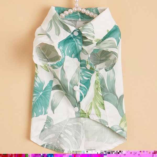 

dog apparel summer pet printed clothes for dogs floral beach shirt jackets coat puppy costume cat spring clothing pets outfits