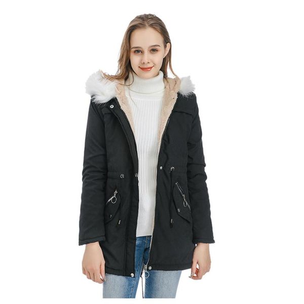 

women's jackets novel winter women warm coat casual overcoat hooded jacket slim thick parkas female outerwear coats, Black;brown