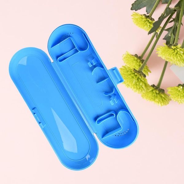 

2pcs universal portable toothbrush travel box storage outdoor electric holder for rongfei pu oule (blue) bath accessory set