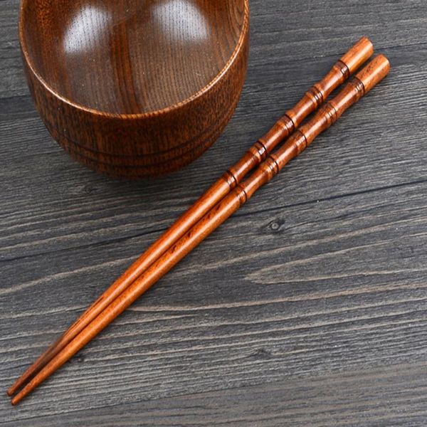 

chopsticks 2 pairs creative natural handmade wood gift tableware 23.5cm drop