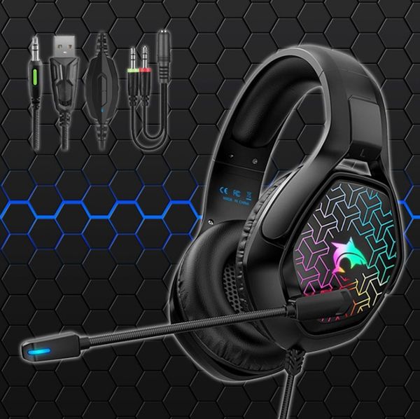 

headset f6 game colorful ps5 / ps4 switch xbox pc mobile phone wired rgb light