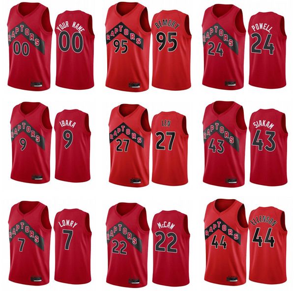 

2021 jersey \rtoronto\rmen pascal siakam fred vanvleet kyle lowry aron baynes red city basketball jerseys uniform high-quality
